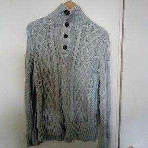 Banana Republic Turtleneck Sweater, Size M, Unisex, Grey.